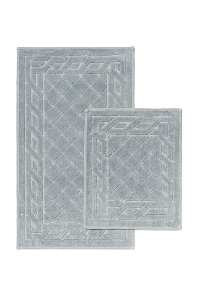 SENAX Baklava Desenli 2'li Banyo Paspas Seti - %100 Pamuk