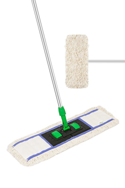 SENAX 60 Cm Nemli Saçak Mop – Pamuk Polyester, Dayanıklı Dikişli, Tel & Plast...