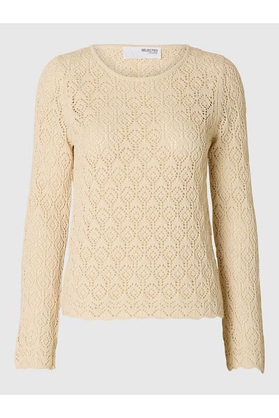 Selected Femme Stricktop Langarm