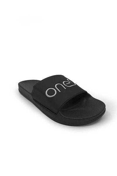 İncim One Black White Pool Beach Beach Slippers Casual Men's Slippers