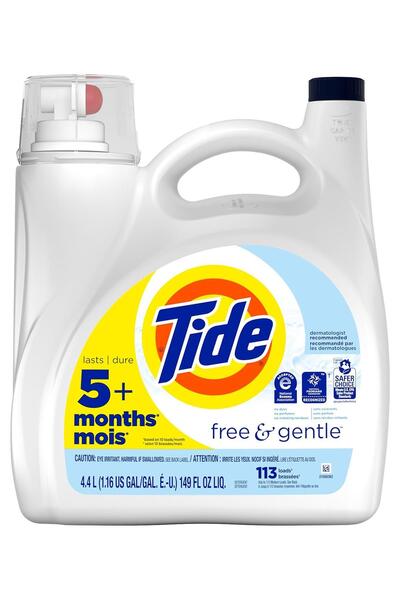Tide Free & Gentle Sıvı Çamaşır Deterjanı 113 Yıkama 4.4LT