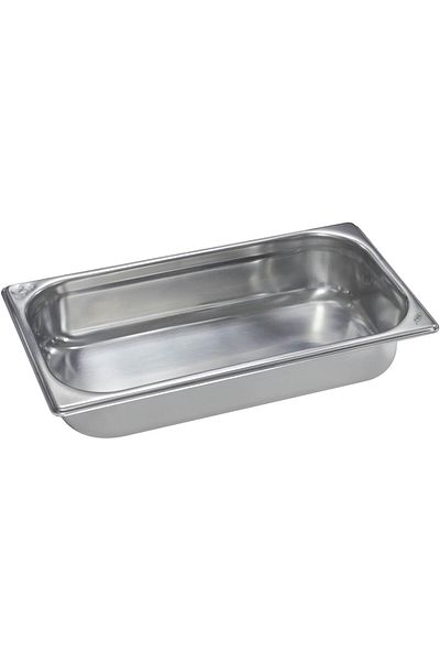 RAJ Steel GN Pan, Silver, 325X176X65,  Catering, Food Warmer, Storage Container