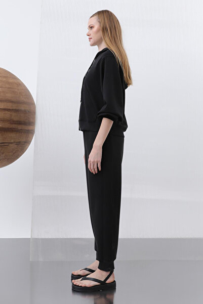 REMSA Modal Trousers - Elastic Leg - Black (32179)