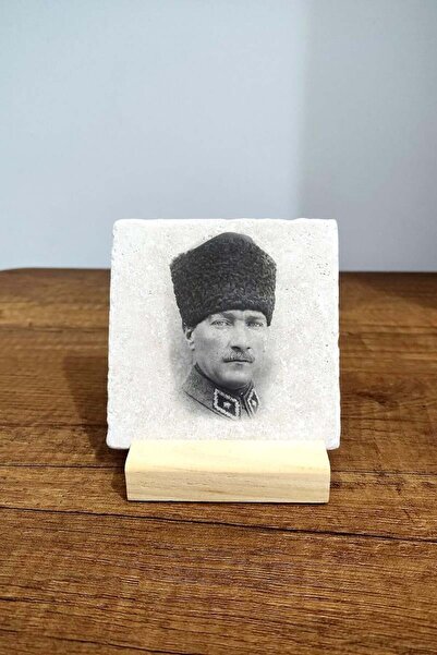 Natural Stone Table Top Decor 10x10cm - Atatürk Table Decor
