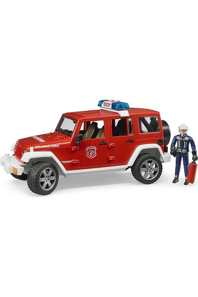 STOREMAX bystoreby - Jeep Wrangler Rubicon Itfaiye Ve Itfaiyeci Ölçekli Model NewDesing 646268