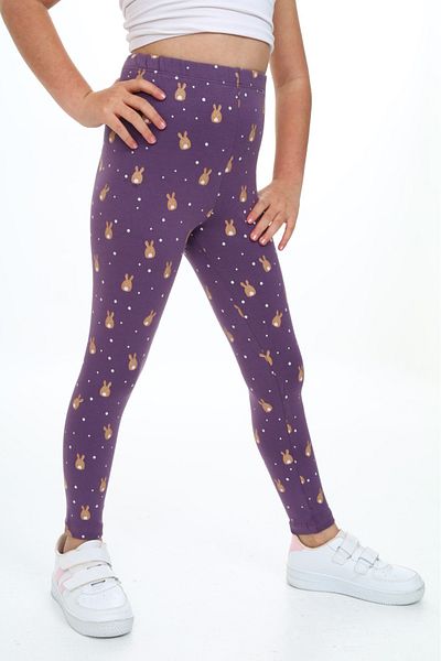 Toontoy Girl's Rabbit Printed Tights