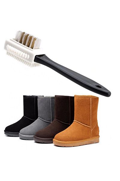 Findit Double Sided Practical Portable Suede Nubuck Leather Boots Shoes Cleaning Care Brush-Findit