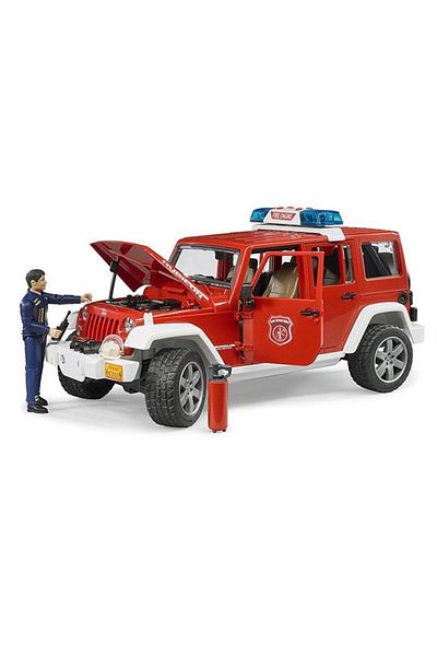 STOREMAX bystoreby - Jeep Wrangler Rubicon Itfaiye Ve Itfaiyeci Ölçekli Model NewDesing 646268