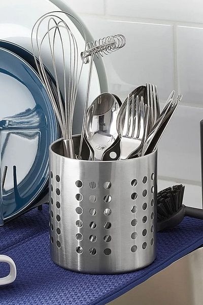 Binbirreyon Countertop Steel Spoon Holder Stainless 13.5cm Ra442