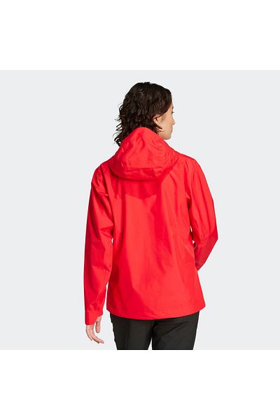 adidas Terrex Multi 2.5 Layer Rain.Rdy Women's Red Raincoat (Jd8373)