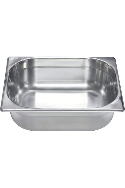 RAJ Steel GN Pan, Silver, 325X265X100,  Catering, Food Warmer, Storage Container
