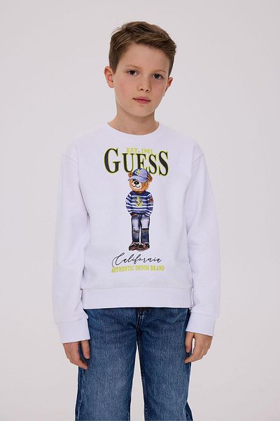 Guess Λευκό φούτερ για αγόρι