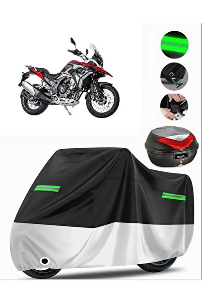 MotoEN Jawa RVM 500 Adventure Topcase متوافق مع القماش المشمع الممتاز للدراجا...