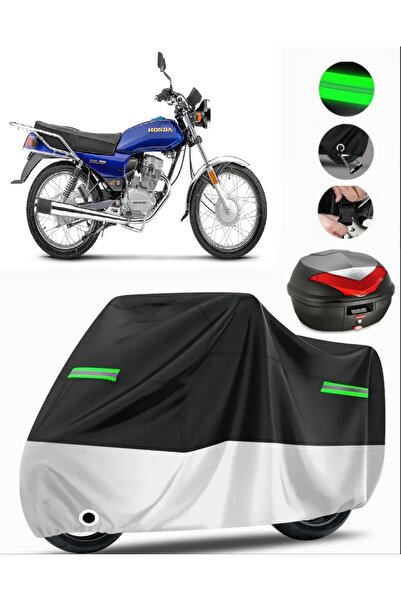 MotoEN Honda Cgl 125 Rear Bag Compatible Premium Motorcycle Tarpaulin (Lock C...
