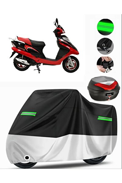 MotoEN Mondial 100 Rt Rear Case Compatible Premium Motorcycle Tarpaulin (Lock...