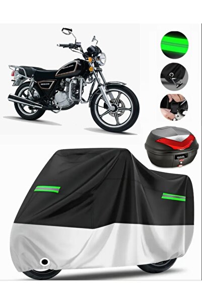 MotoEN Ramzey QM 200 GY Topcase متوافق مع القماش المشمع للدراجات النارية Prem...