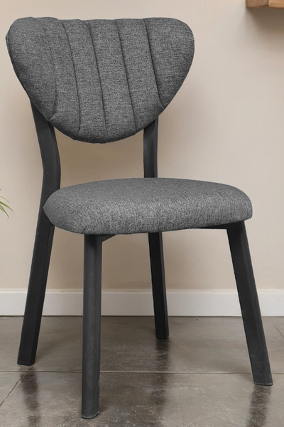 Lumodi Mobilya Mutfak Masa Sandalyesi Kafe Restoran Yemek Odası Çizgili Yarma...