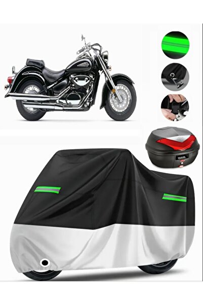 MotoEN حقيبة سوزوكي VL 800 Volusia الخلفية المتوافقة مع القماش المشمع للدراجا...