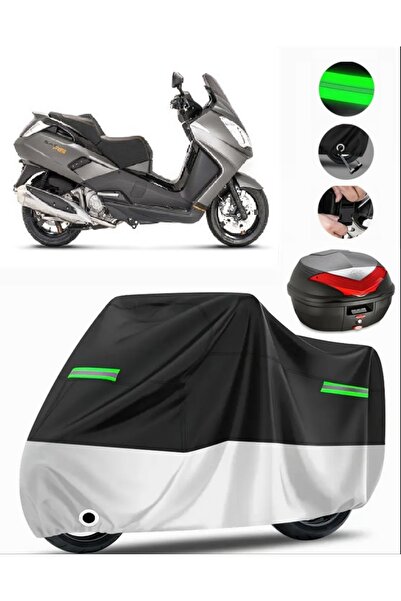 MotoEN Peugeot Satelis 400 Rear Bag Compatible Premium Motorcycle Tarpaulin (...