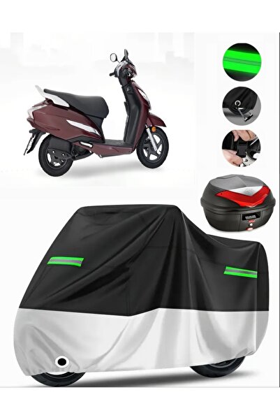 MotoEN هوندا أكتيفا 125 حقيبة خلفية متوافقة مع القماش المشمع الممتاز للدراجات...