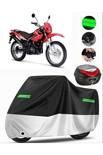 MotoEN Kanuni Cross 250 Rear Bag Compatible Premium Motorcycle Tarpaulin (Loc...