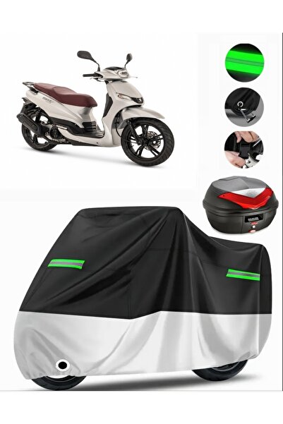 MotoEN Peugeot Tweet 151 Rear Bag Compatible Premium Motorcycle Tarpaulin (Lo...