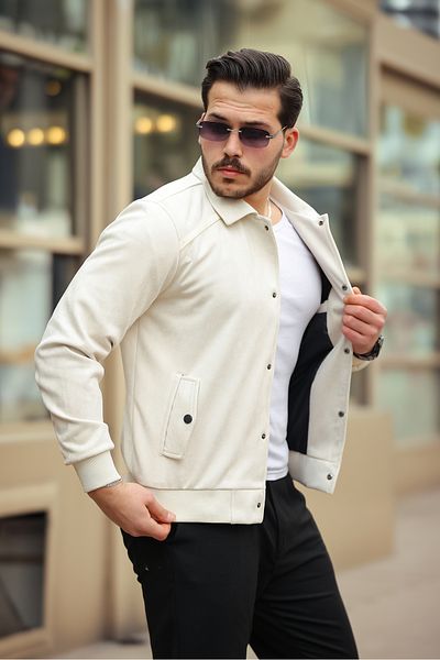 Boymen Ανδρικό Μπουφάν Suede Jacket Εποχιακό Μπουφάν