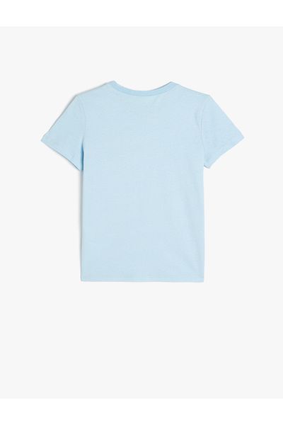 Koton Tricou cu mânecă scurtă din bumbac cu imprimeu palmier