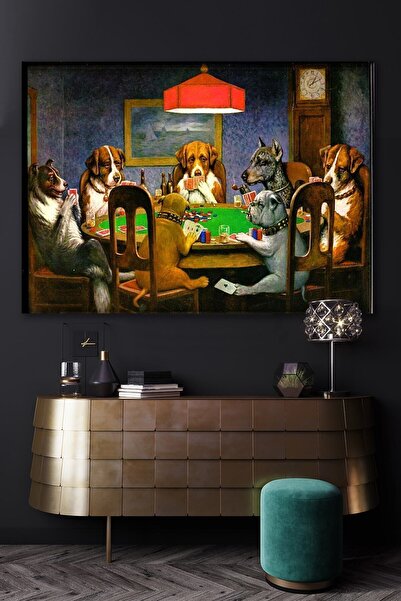 Hediyeler Kapında Hayvanlar Alemi Kanvas Duvar Tablo 90x130