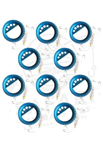 SAFARİ AV BAYİ SBS Yaylı Kasnak El Oltası - Boncuklu Yaylı Kasnak - 4 Iğneli Hazır Takım