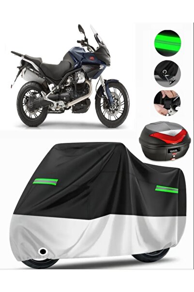 MotoEN Moto Guzzi Stelvio 1200 4V Rear Bag Compatible Premium Motorcycle Tarp...