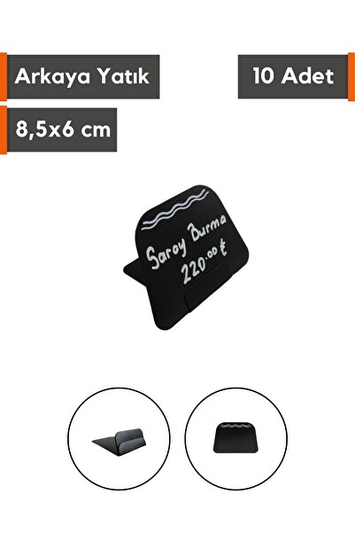 Şeffaf Etiket 10 τεμάχια Σετ μαύρων αυτοκόλλητων πινακίδων που διαγράφονται, ...