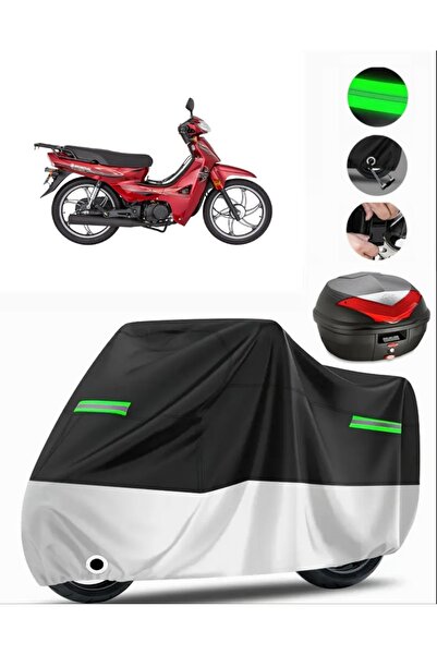 MotoEN Mondial 50 Sfc Rear Bag Compatible Premium Motorcycle Tarpaulin (Lock ...
