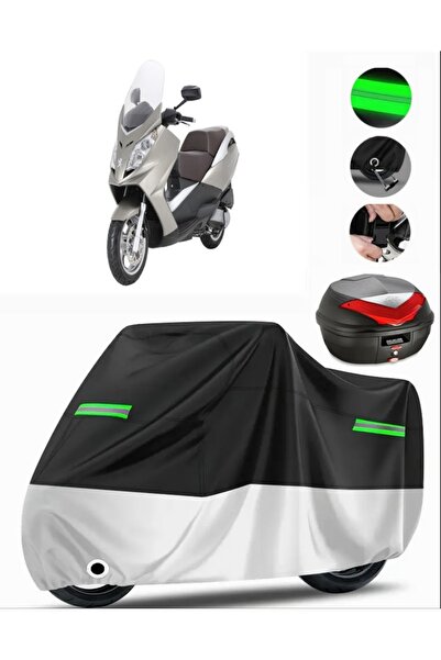 MotoEN Peugeot Satelis 500 Rear Bag Compatible Premium Motorcycle Tarpaulin (...