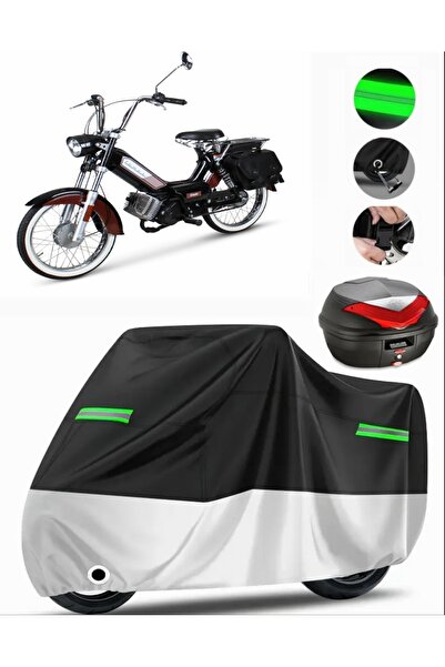 MotoEN غطاء دراجة نارية ممتاز متوافق مع حقيبة Mobylette Classic 3500 (متوافق ...