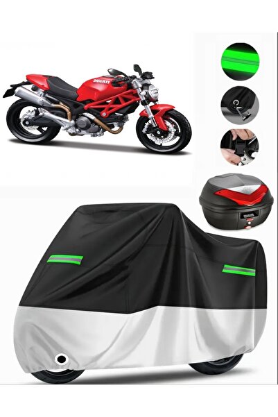 MotoEN غطاء دراجة نارية ممتاز متوافق مع Ducati Monster 696 (متوافق مع القفل) ...