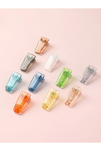 Miniso Küçük Renkli 10'lu Saç Tokası - 4cm