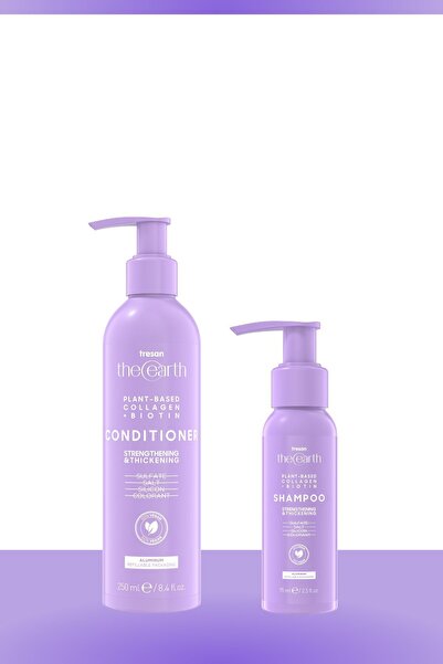 Tresan The Earth Collagen Biotin Saç Kremi 250 ml Şampuan 75 ml