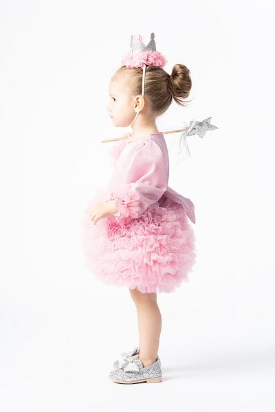 Banamio Luna Fluffy Tulle Tutu Dress (Pink)