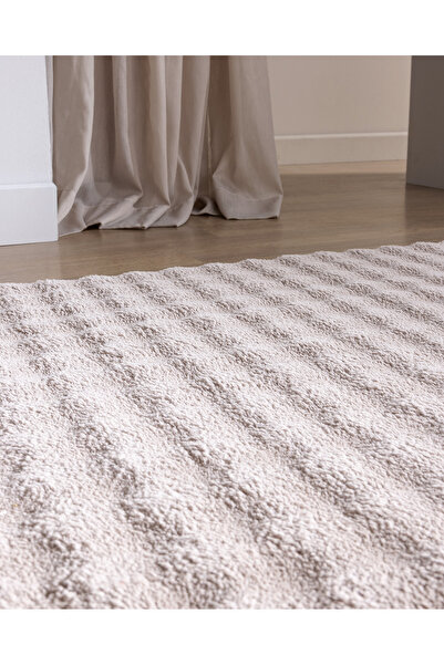 Madame Coco Vivre Bubble Halı - Taş - 80x150 cm