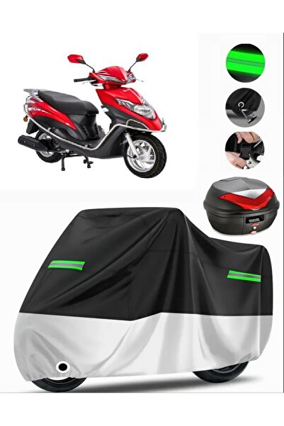 MotoEN Kanuni Mati 125 حقيبة خلفية متوافقة مع القماش المشمع الممتاز للدراجات ...