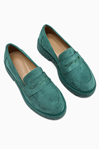 Limoya Neformální dámské boty Bojan Green Suede se silnou podrážkou