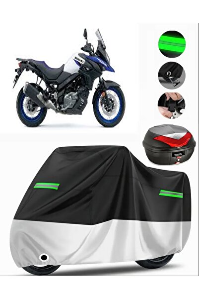 MotoEN Suzuki V-Strom 650 Xt Abs Rear Bag Compatible Premium Motorcycle Tarpa...