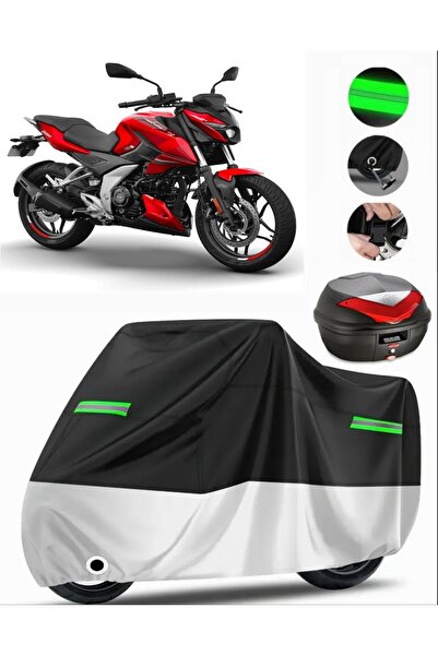 MotoEN Bajaj Pulsar Ns 200 Abs Rear Bag Compatible Premium Motorcycle Tarpaul...