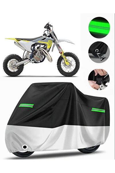 MotoEN Husqvarna Tc 50 Rear Bag Compatible Premium Motorcycle Tarpaulin (Lock...