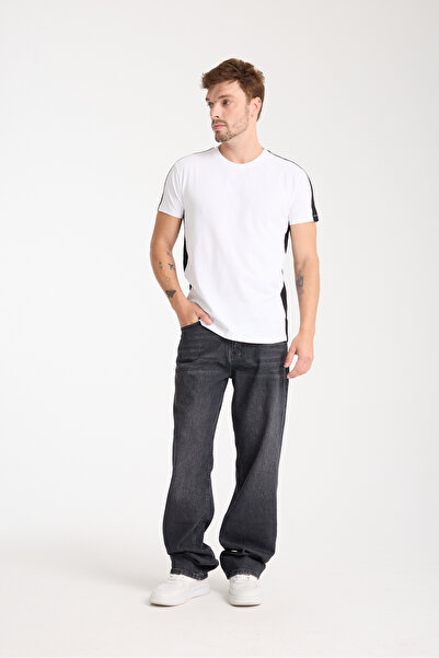 Kallisto Λευκό λαιμόκοψη Garni Λεπτομερές βαμβακερό βασικό