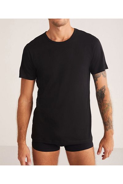 Kom Men's Crew Neck 100% Cotton 4 Piece T-Shirt Lk.01.09.Ll.027