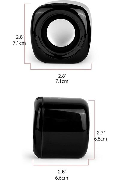 COOYA Computer Speakers, 6W PC Powered USB Monitor Speakers for Desktop Computer/PC/Laptop