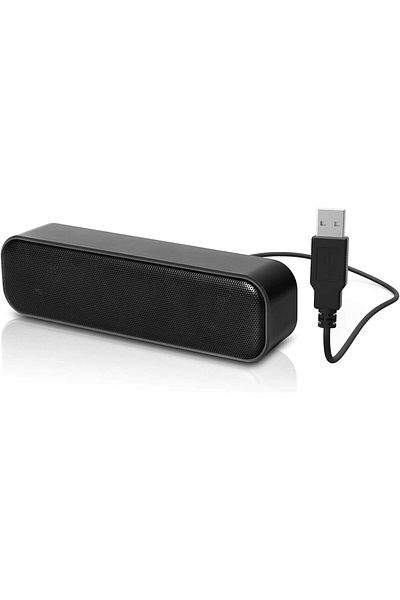 COOYA مكبر صوت للكمبيوتر، يعمل بمنفذ USB، مكبر صوت ستريو صغير محمول، متوافق مع أجهزة مختلفة