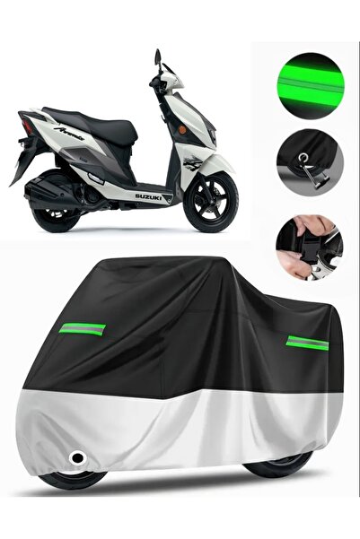 MotoEN غطاء خلفي متوافق مع غطاء دراجة نارية ماركة سوزوكي AN 125 HK Premium (م...
